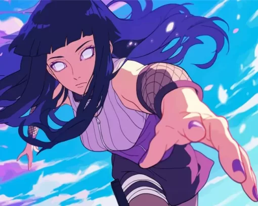 Naruto Hinata Hyuga Character Diamond Paintings