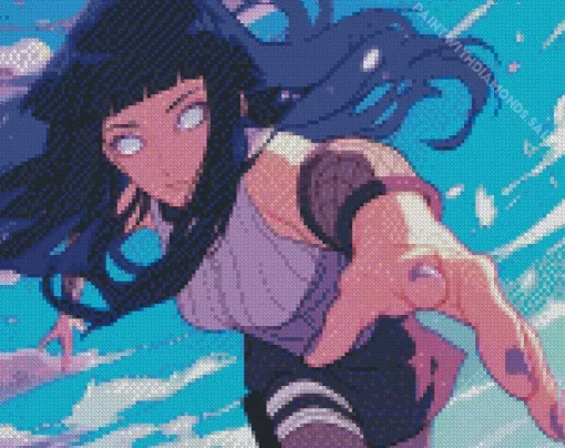 Naruto Hinata Hyuga Character Diamond Paints