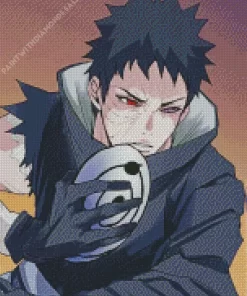 Naruto Obito Uchiha Anime Character Diamond Paints