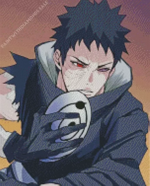 Naruto Obito Uchiha Anime Character Diamond Paints