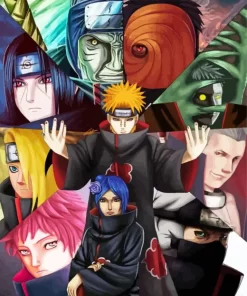 Naruto Shippuden Characters Diamond Paintings