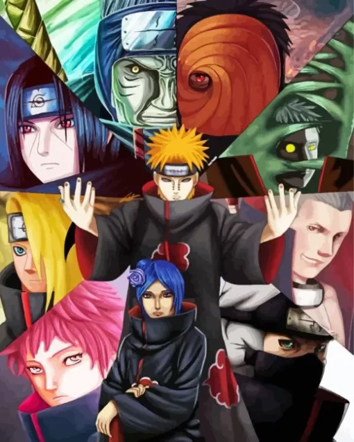 Naruto Shippuden Characters Diamond Paintings