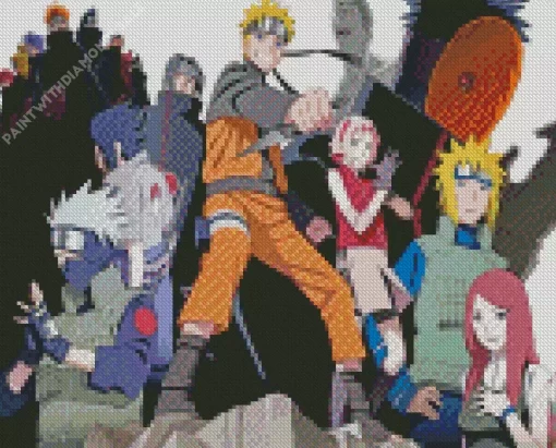 Naruto manga Characters Diamond Paints