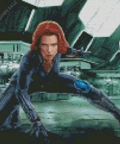 Natasha Black Widow Movie Diamond Dotz