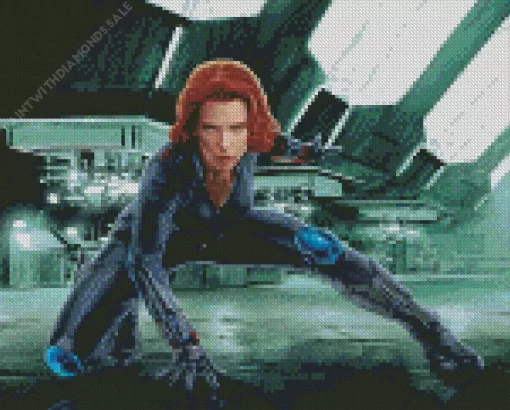 Natasha Black Widow Movie Diamond Dotz