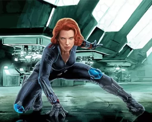 Natasha Black Widow Movie Diamond Dotz