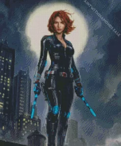 Natasha Romanova Black Widow Character Diamond Dotz