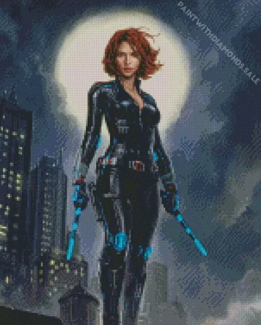 Natasha Romanova Black Widow Character Diamond Dotz