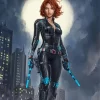 Natasha Romanova Black Widow Character Diamond Paints