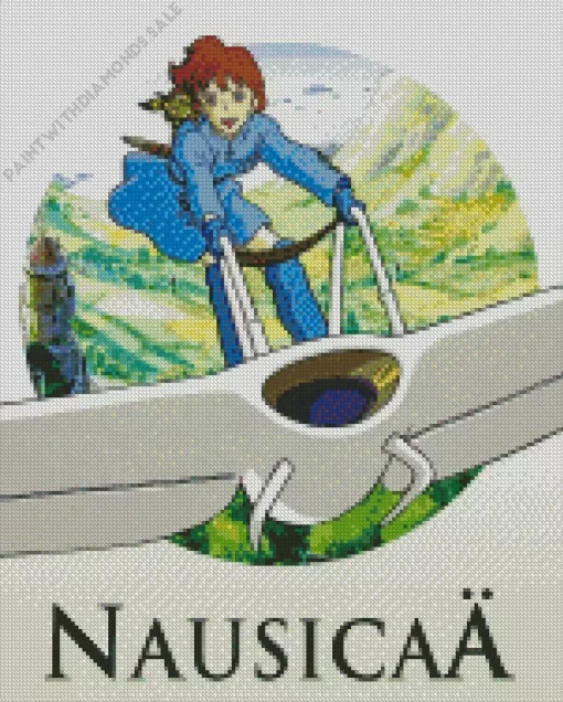 Nausicaa of the Valley of the Wind Anime Poster Diamond Dotz