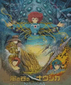 Nausicaa of the Valley of the Wind movie poster Diamond Dotz