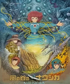 Nausicaa of the Valley of the Wind movie poster Diamond Paints