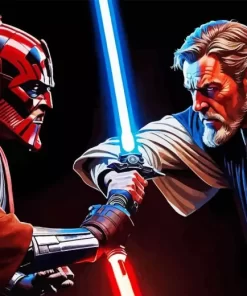 Obi Wan Kenobi And Darth Maul diamond dotz