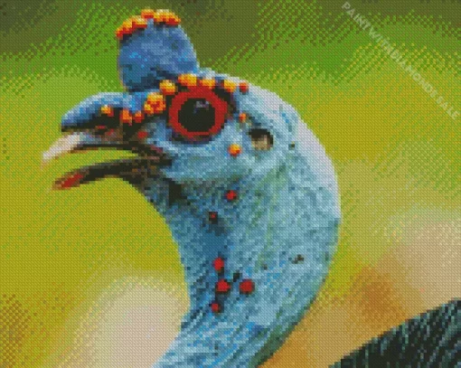 Ocellated Turkey Close Up Diamond Painting