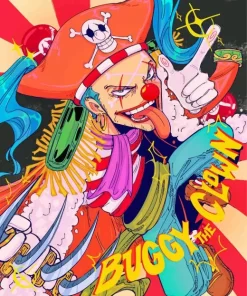 One Piece Buggy The Clown Diamond Paintings