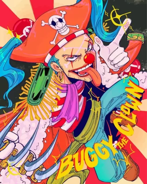 One Piece Buggy The Clown Diamond Paintings