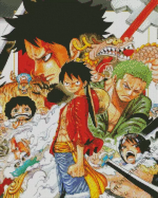 One Piece Manga Diamond Paints