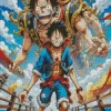 One Piece Manga Serie Diamond Paints