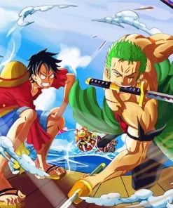 One Piece Rorona Zoro Diamond Paintings