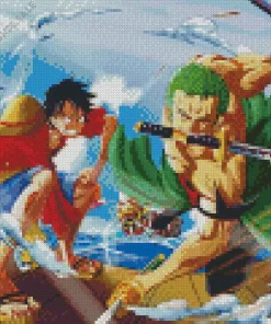 One Piece Rorona Zoro Diamond Paints