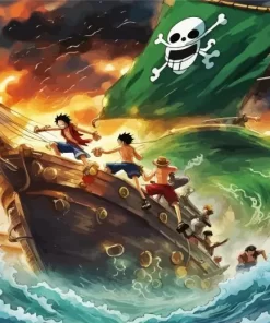 One Piece Ship Diamond Paintings