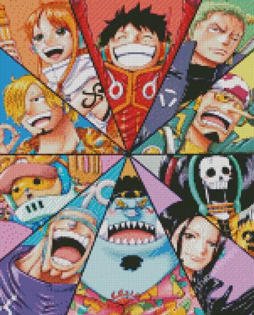 One Piece Straw Hat Pirates Diamond Paints