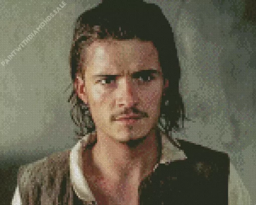 Orlando Bloom Pirates Of The Caribbean Diamond Painting