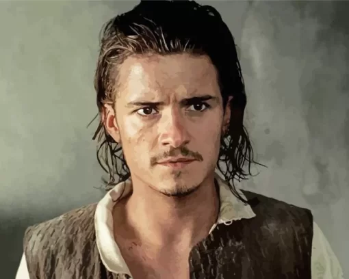 Orlando Bloom Pirates Of The Caribbean Diamond Painting