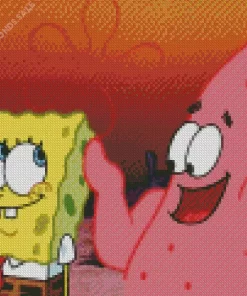 Patrick Star And SpongeBob SquarePants Diamond Painting