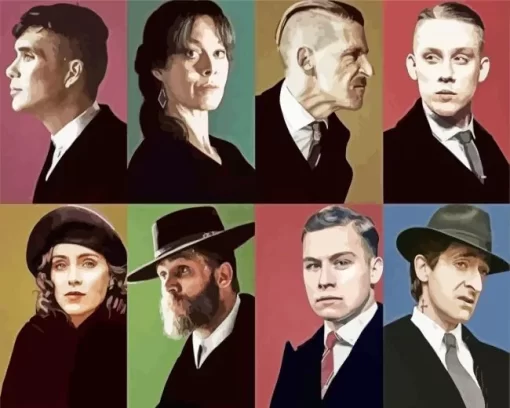 Peaky Blinders Serie Characters Diamond Paintings