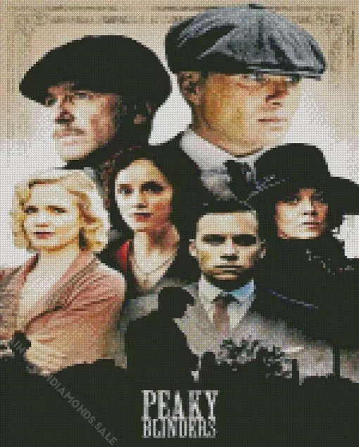 Peaky Blinders Serie Characters Poster Diamond Dotz