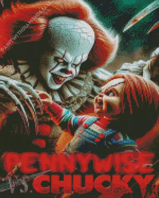 Pennywise and chucky Diamond Dotz