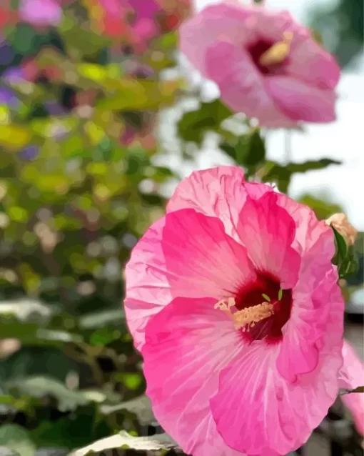 Perennial Hibiscus Diamond Painting