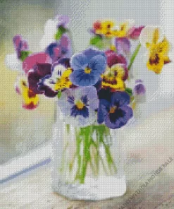 Petunia Vase Diamond Painting