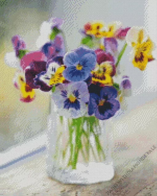 Petunia Vase Diamond Painting