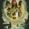 Pirates Of The Caribbean Art Poster Diamond Painting