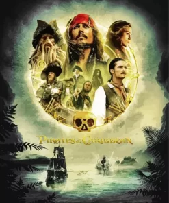 Pirates Of The Caribbean Art Poster Diamond Painting