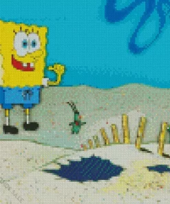 Plankton And SpongeBob Diamond Painting