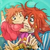 Ponyo And Father Fujimoto Diamond Paints