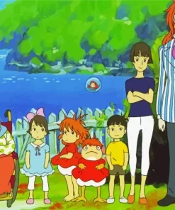 Ponyo Anime Characters Diamond Paints