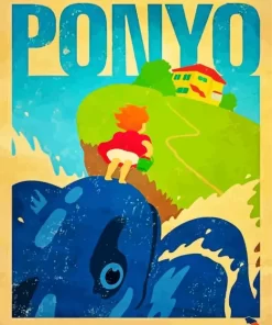 Ponyo Anime Poster Diamond Paints