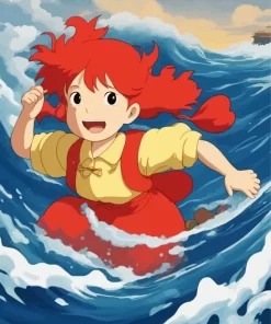 Ponyo Character Diamond Paints