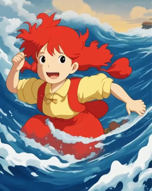 Ponyo Character Diamond Paints