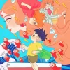 Ponyo Characters Diamond Paints