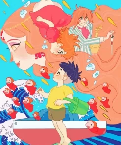 Ponyo Characters Diamond Paints