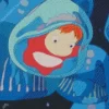 Ponyo In Jellyfish Diamond Dotz