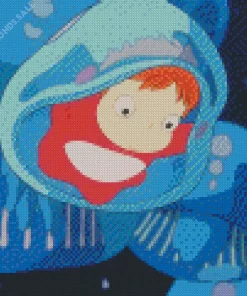 Ponyo In Jellyfish Diamond Dotz