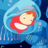 Ponyo In Jellyfish Diamond Paints