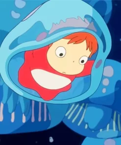 Ponyo In Jellyfish Diamond Paints