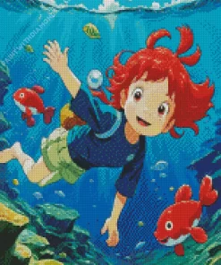 Ponyo Underwater Diamond Dotz